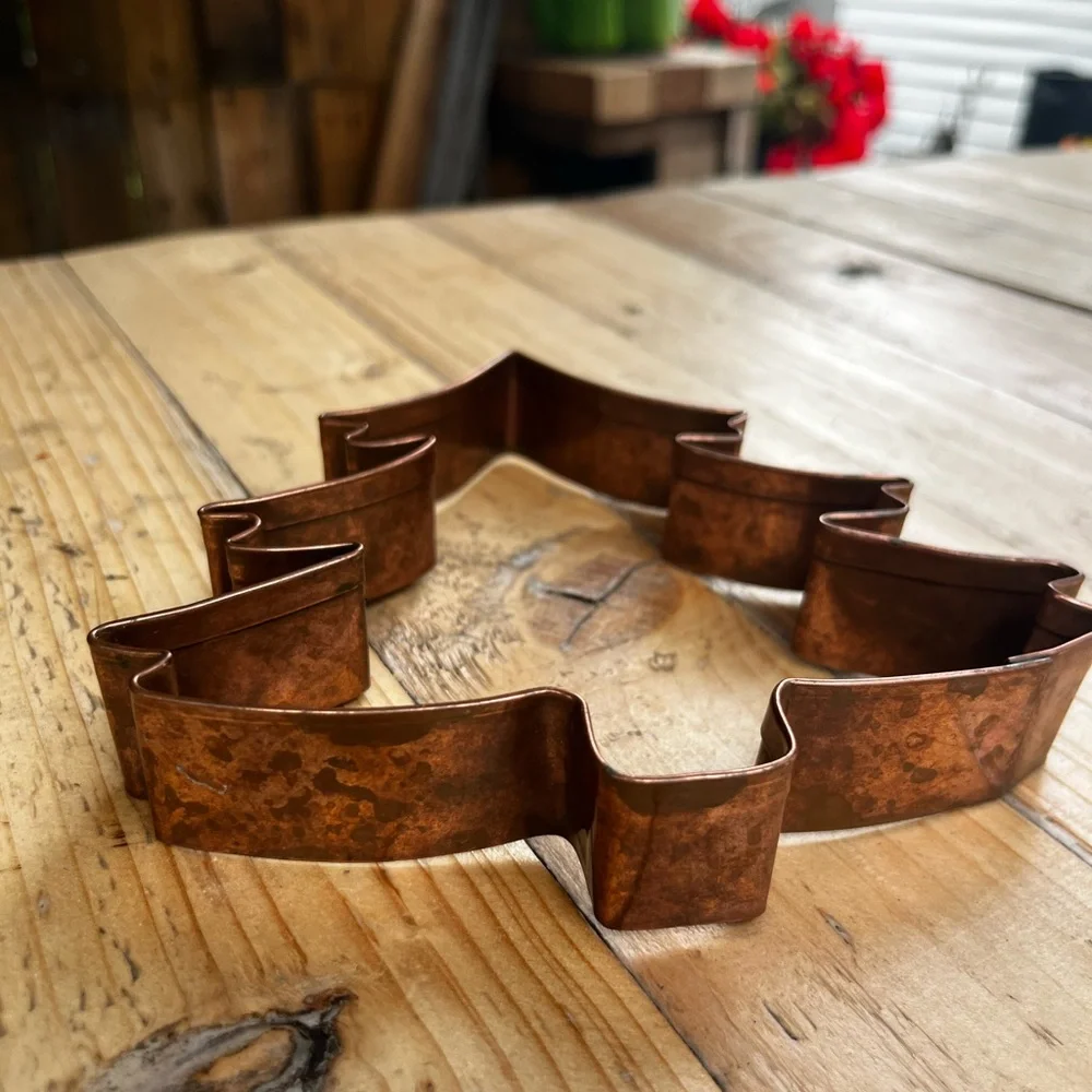 Copper Tree Cookie Cutter - Holiday, Christmas Baking Tool Large! Sturdy!